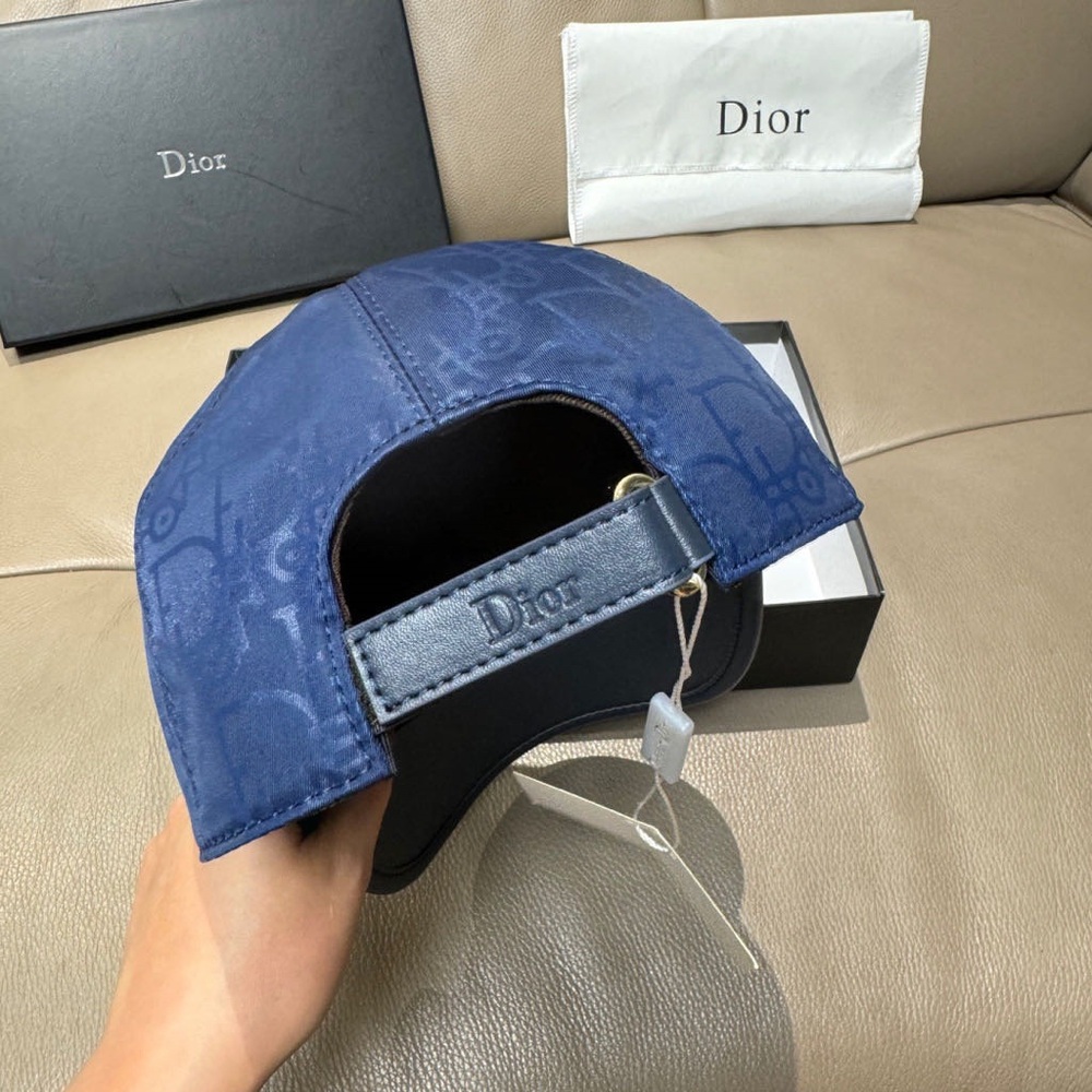 Dior Navy Monogram Baseball Cap - image 7